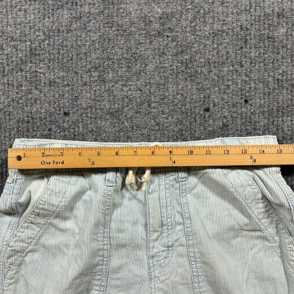 American Eagle Womens Jogger Pants Size 6 Regular Blue Striped Pull On Mid Rise - Picture 6 of 10